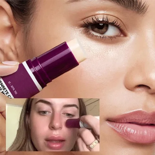 Antes e depois: olheiras e linhas finas suavizadas